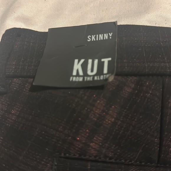 New Kut From The Kloth Plaid Skinny Ponte Pants - Picture 8 of 16